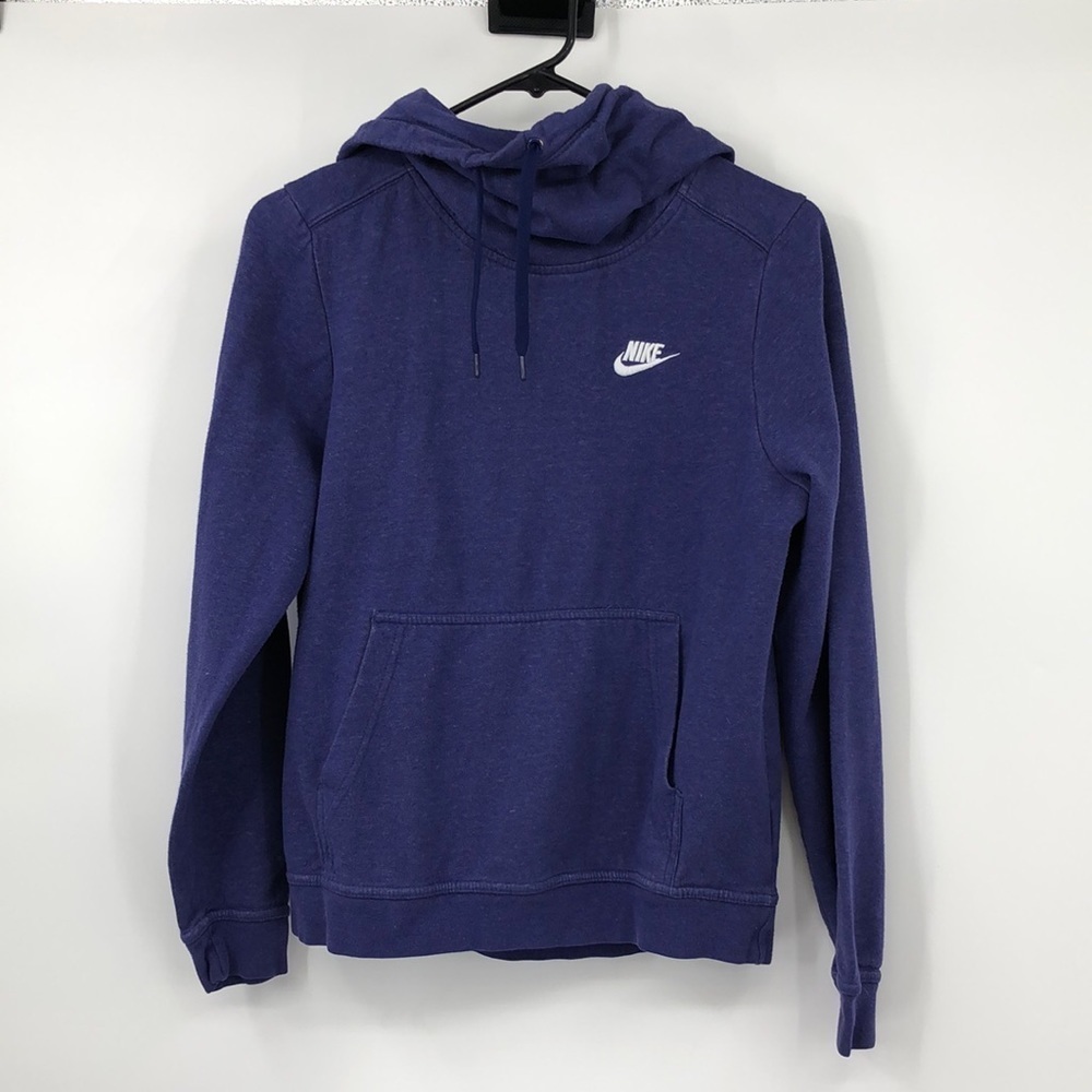 Nike Purple Pull Over Hooded Sweatshirt Size S